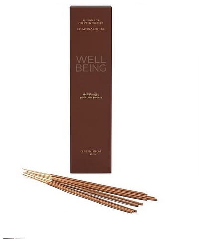 Well Being - HAPPINESS - 20 st. wierook stokjes - Blanc Cocoa & Vanilla