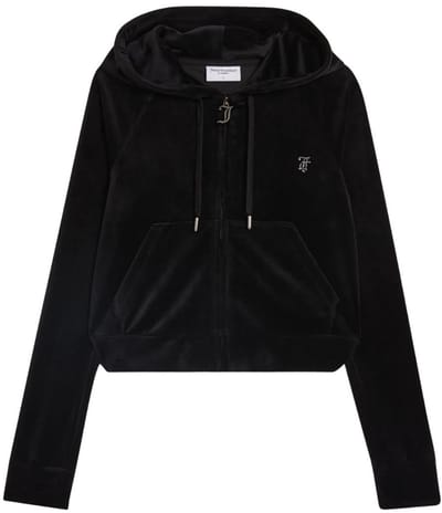 Juicy Couture Juicy Couture Madison Col Out Hoodie ZWART - Maat XS
