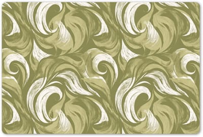 Placemats 45x30 cm - Placemat kunststof - 1 stuk - Abstract - Textuur - Groen - Borden onderleggers - Decoratie voor op tafel - Keuken tafeldecoratie accessoires - Vinyl onderlegger - Tafelversiering