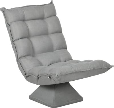 Fauteuil - Relaxzetel - Relaxstoel - Relaxfauteuil - Stoel - Voor één Persoon - Lichtgrijs