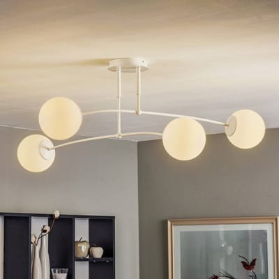 EMIBIG LIGHTING Plafondlamp Pregos 4, 4-lamps, wit