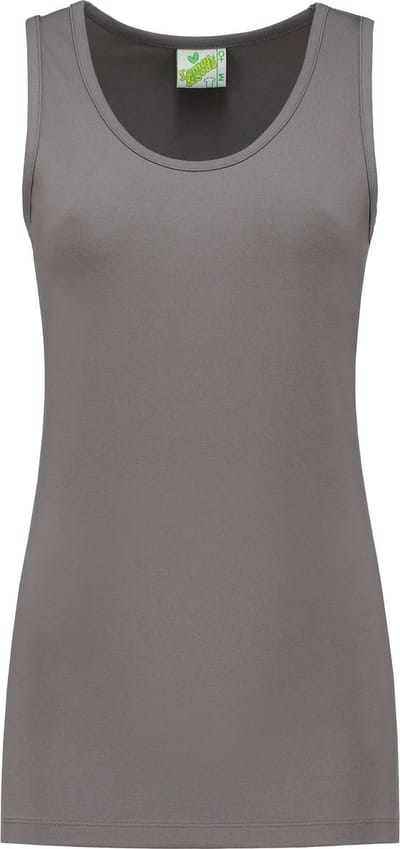 Lemon & Soda tanktop voor dames in de kleur pearl grey in de maat L