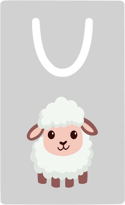 Hacebo® - Lammetjes metalen boekenlegger - Schaap - Dieren liefhebbers - Dieren - Kinderboerderij - ram Bladwijzer boekenleggers - 7.6 cm x 5cm
