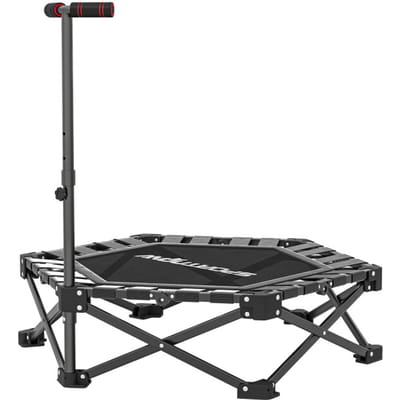 4goodz Fitnesstrampoline met verstelbare T-handgreep - opvouwbaar met draagtas - tot 120 kg