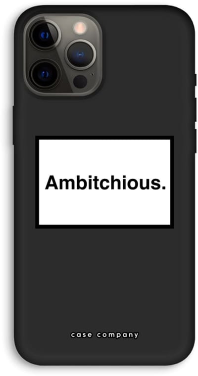 Case Company® - Hoesje geschikt voor iPhone 12 Pro Max hoesje - Ambitchious - Biologisch Afbreekbaar Telefoonhoesje - Bescherming alle Kanten en Schermrand