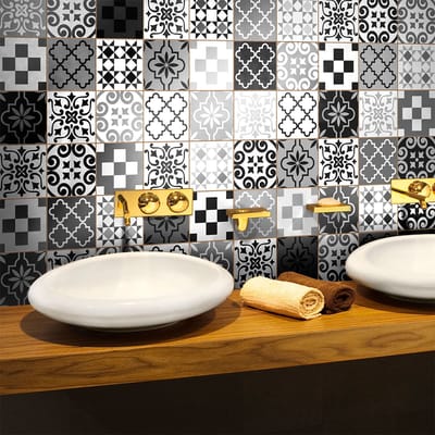 Zelfklevende tegelstickers voor keuken en badkamer - 60 Pedro Azulejos tegelstickers - 60 stickers, 20x20cm