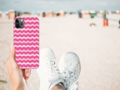 Apple iPhone 11 Pro Max TPU bumper Waves Pink