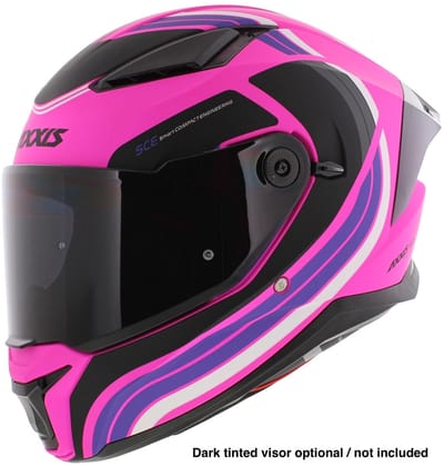 Axxis Panther SV integraalhelm met zonnevizier Tribute mat roze XL - Motorhelm / Scooterhelm / Brommerhelm