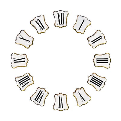 Set Romeinse cijfers, formaat 24 x 27 mm