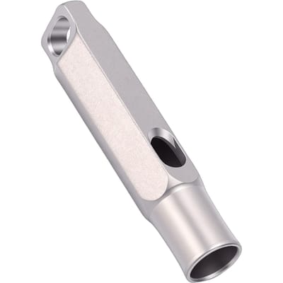 Sifflet d'urgence Titane Pur Imperméable 120 dB Portable Sifflet de Survie avec Cordon