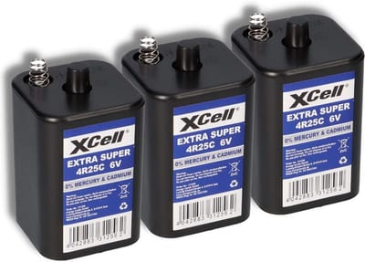 Akkuman Batterij Set - Bouwlamp Batterijen - Verlichting Noodgeval - Hoge Capaciteit - 6x 4R25 6V - Niet gespecificeerd
