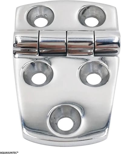 Aquasuntec | Set RVS Deurscharnieren | 57 x 38 mm | Set van 2 Stuks