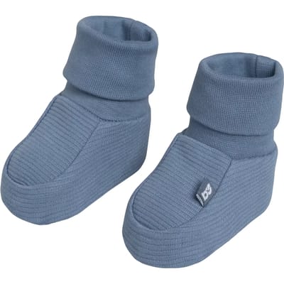 Baby's Only Slofjes Pure - Vintage Blue - 3-6 mnd - 100% ecologisch katoen - GOTS