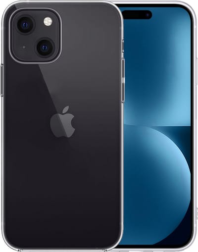 Hoesje - Geschikt voor Apple iPhone 15 - Sterk & Shockproof - Siliconen Case - Hoes Cover - Telefoonhoes - Transparant