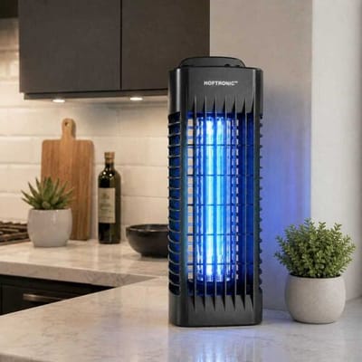 HOFTRONIC LED-muggenlamp - 4W - UV-insectenlamp - 1200V - Geschikt voor 30m² - IP20 voor binnen - Zwart