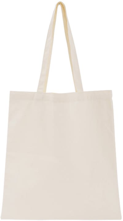 Effen canvas tas - 38 x 42 cm - Draagtas - Katoenen tas met twee lange handvatten - Boodschappentas ()