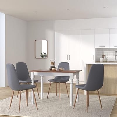 Massief houten eettafel 110x70cm in landhuisstijl