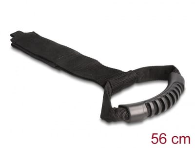 Klittenband Draagriem met haak-en-lus knappen L 560 x B 50 mm zwarte 2 stuks