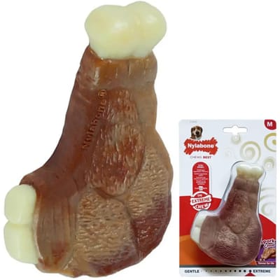 Hondenspeelgoed Nylabone Extreme Chew - Pork Chop M
