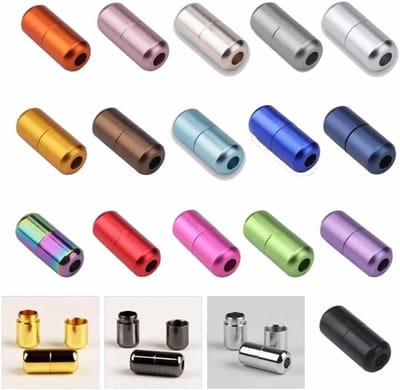 Set van 20 metalen capsules voor veters, elastische veters, vetersluiting, schoenen, trainers, kindermode, sportveters, accessoires voor volwassenen en kinderen