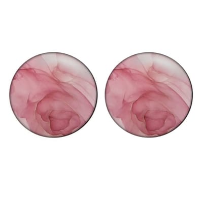 Clip oorbellen -roze- 2 cm- geen gaatje- Charme Bijoux
