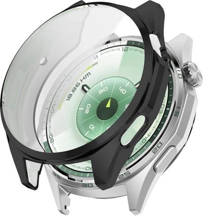 Strap-it TPU Case (Zwart) – Geschikt voor Huawei Watch GT 6 (46mm)