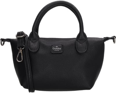 Charm London Buckingham Palace Handtas - Crossbodytas - Schoudertas - Schouderband - Kunstleer - Vegan Leer - Zwart