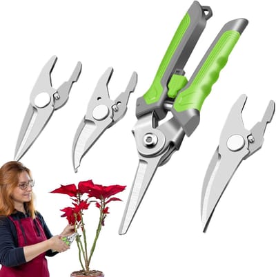 Snoeischaren Set - Tuin Scharen - Takken Snoeien - Ergonomische Handgreep - 24 cm - Zwart