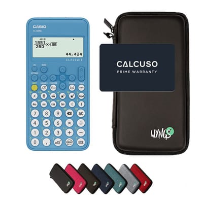 Casio fx-82NL incl. WYNGS Beschermhoes Zwart - Wetenschappelijke Rekenmachine - Basis Pakket