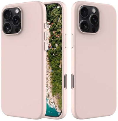 MobyDefend Hoesje - Geschikt voor iPhone 16 Pro Max - Matte Siliconen Backcover - Roze