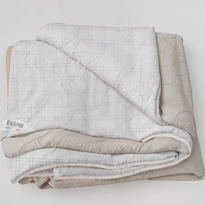 The White Stone Plaid van Koolstofvezel 140 x 200 cm | Zachte Plaid voor Bank | Dubbelzijdige Anti-Stress Plaid | Fluweelzachte Plaid
