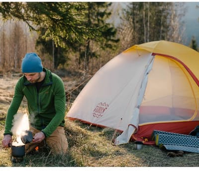 Turbat Borzhava 3 Alu - lichtgewicht tent - 3 persoons - Geel