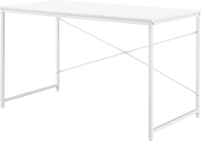 Bureau Nice 120x60x72 cm spaanplaat en metaal wit
