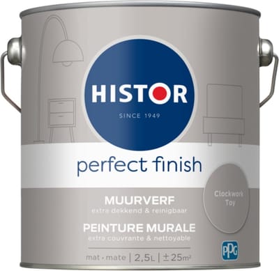 Histor Perfect Finish Muurverf - Mat - 5L - Clockwork Toy