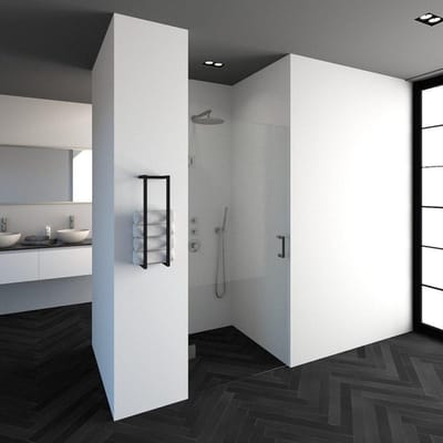 Brauer Void nisdeur helder glas 90x200 omkeerbaar incl. glascoating PVD RVS-kleurig geborsteld