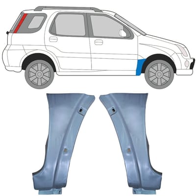 Reparatiepaneel voorspatbord voor Suzuki Ignis 2000-2003 / Links + Rechts / Set