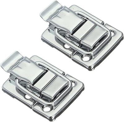 Metalen Kliksluiting - Koffersluiting Grendel - Koffers Beveiligen - Set van Vier - 30 x 43 mm - Metaal