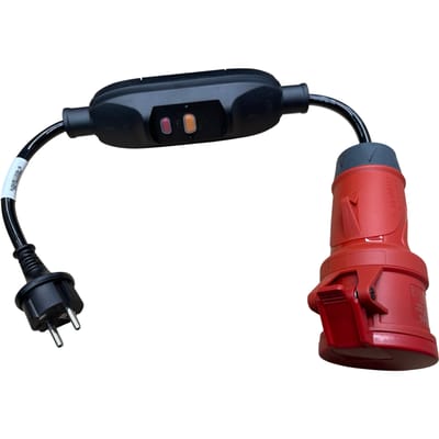 ADAPTER KABEL COMPLEET EU, 3-FASE NAAR 1-FASE