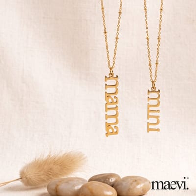 Maevi® Mama & Mini Ketting Set - Kleur: Goud - Luxe Ketting voor Moeder & Kind - Lengte: 45 CM & 35 CM - Roestvrijstaal / RVS / Stainless Steel - Verkleurt Niet - Hoge Kwaliteit - Cadeau voor Moeder & Dochter / Zoon - Inclusief Luxe Verpakking
