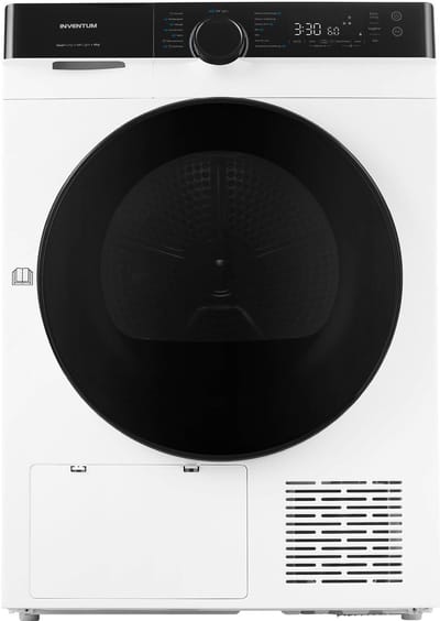 Inventum VDW9030W Wasdroger - 9kg - Warmtepompdroger - UV-hygiënefunctie - Energielabel B - Wit