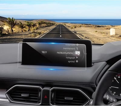 Navigatiescherm Beschermfolie voor 10.25 Inch Schermen, 9H Anti-Kras Tempered Glass, Geschikt voor Mazda CX-5 2021-2024