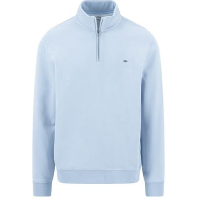 Fynch-Hatton Trui Sweat Troyer Zip Summer Breeze / male