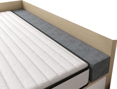 Bed Opvulling - Kussen Stopper - Slaapkamer Organisatie - Afneembare Hoes - Queen Size - Beige