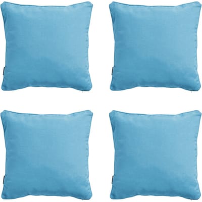 Madison - Sierkussen Panama aqua - Ca. 60x60 cm - Set van 4
