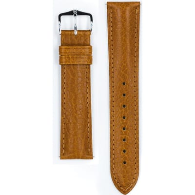 Hirsh Horlogeband -  Camelgrain Honey - Leer - 22mm