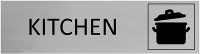 CombiCraft Aluminium deurbordje Kitchen 165x45mm met tape - per stuk
