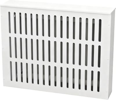 Radiatorbekleding - Ombouw - Interieur Verfraaien - Verticaal Lamellenontwerp - 70x70x25cm - Wit