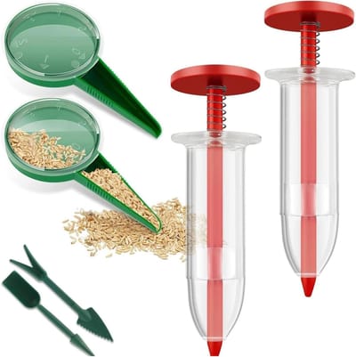 Zesdelige Zaaddispenser voor Groenten en Bloemen, Handzaaimachine, Zaaigereedschap voor Irrigatie en Bodemverwerking