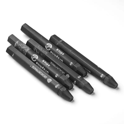 Dailygoods- Grafietsticks Wateroplosbaar - Zeskantstaaf - Jumbo Grafietstickset - Kunstenaars - 5 Stuks - Milieuvriendelijk Materiaal - Tekenpotloden