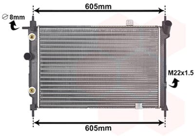 Van Wezel - RADIATOR VOOR OPEL ASTRA F 1991-1998 1300108